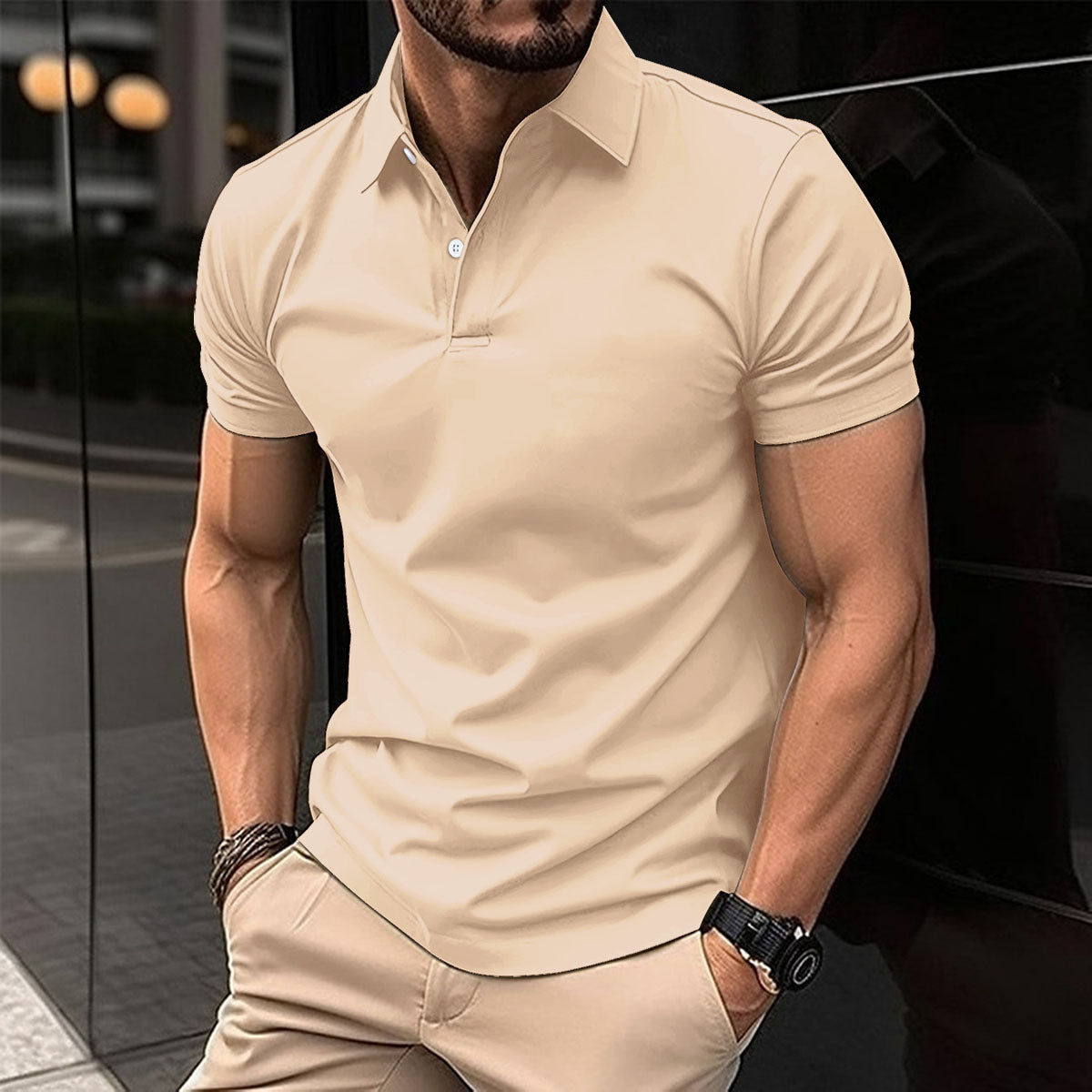 Demure™ Poloshirt met korte mouwen
