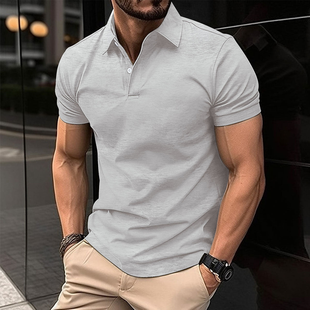 Demure™ Poloshirt met korte mouwen