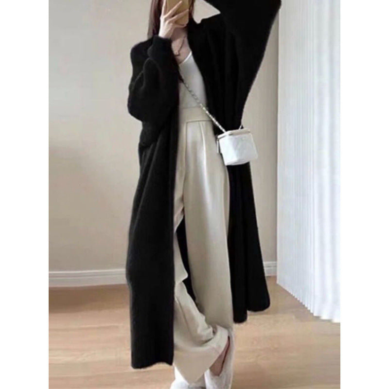 Demure™ Lässiger Overknee Pullovermantel