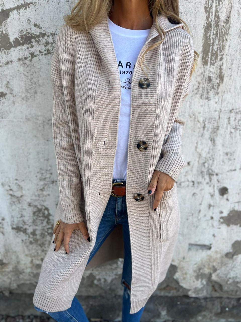 Anna™ - Lange Strickjacke