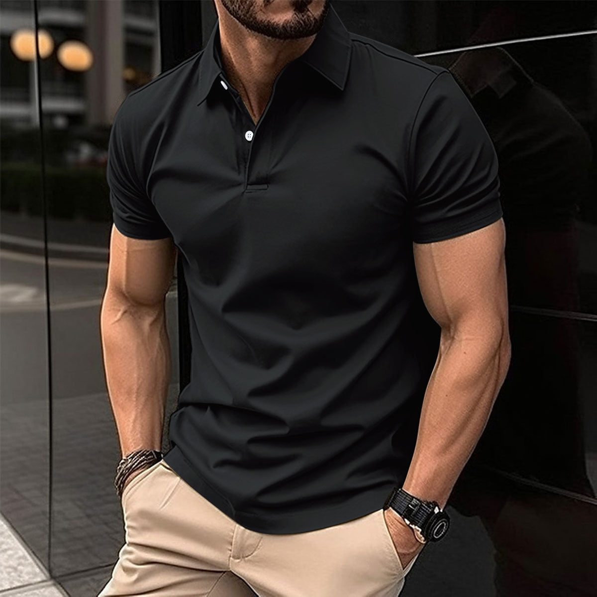 Demure™ Poloshirt met korte mouwen