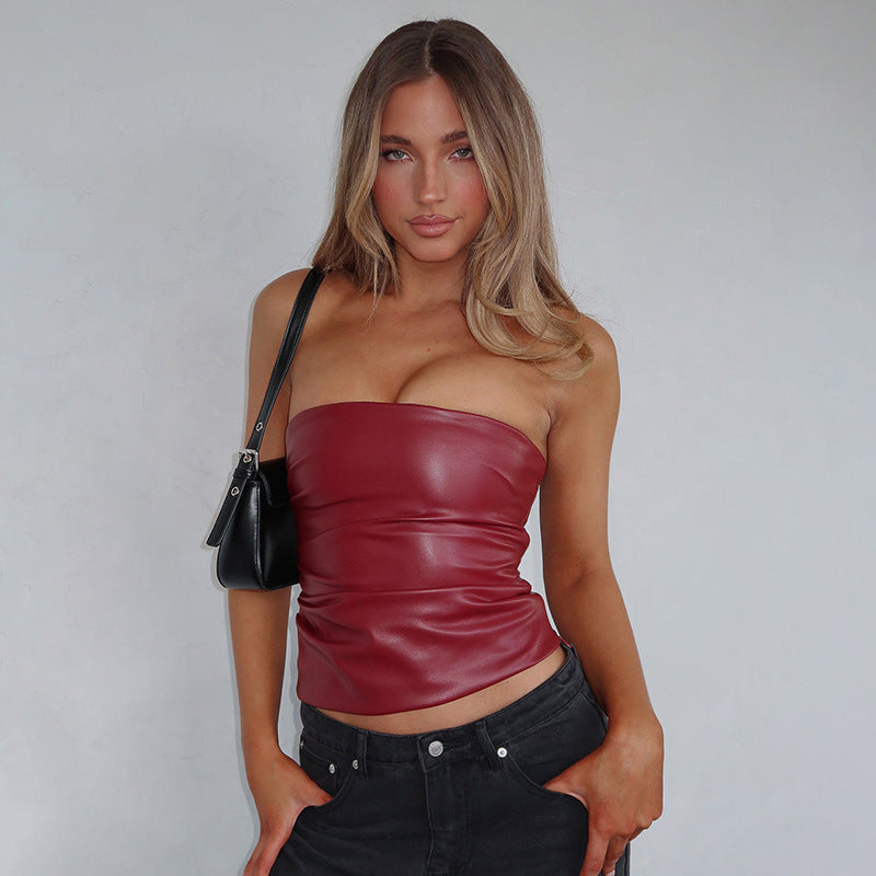 Demure™ Leder Tanktop