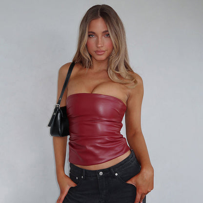 Demure™ Leder Tanktop