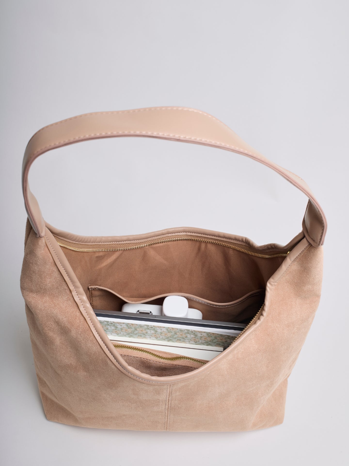 Wildleder-Tasche Daily Leather Tote