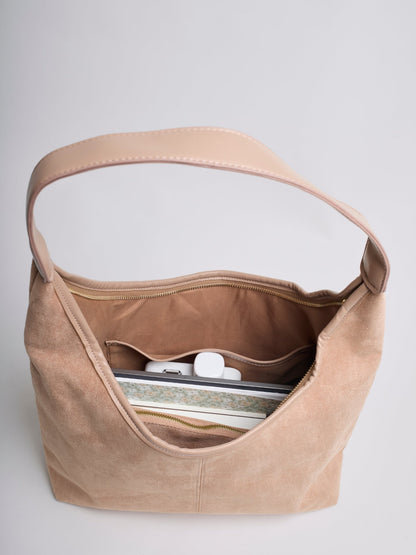 Wildleder-Tasche Daily Leather Tote