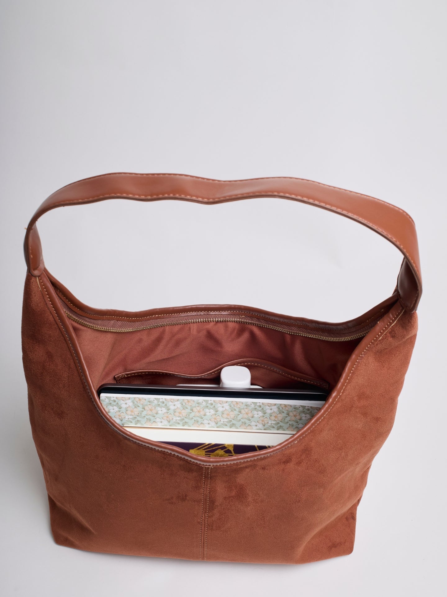 Wildleder-Tasche Daily Leather Tote