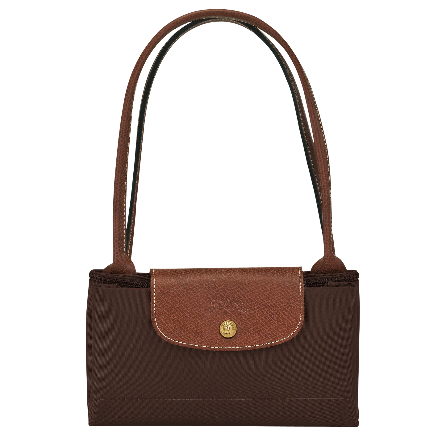Mittlere Pliage Tasche, Dunkelbraun