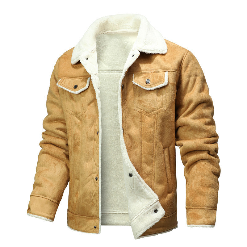 Demure™ Slim-Fit-Warme Jacke mit Weichem Pelzkragen