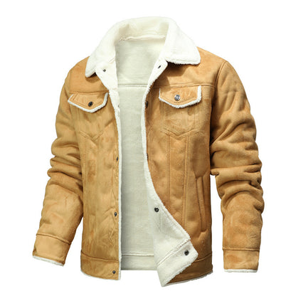 Demure™ Slim-Fit-Warme Jacke mit Weichem Pelzkragen