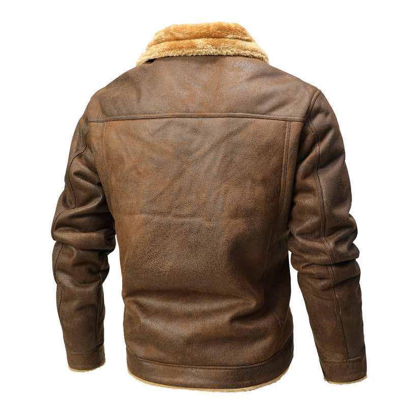 Demure™ Slim-Fit-Warme Jacke mit Weichem Pelzkragen