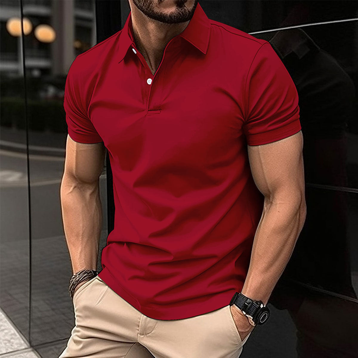 Demure™ Poloshirt met korte mouwen