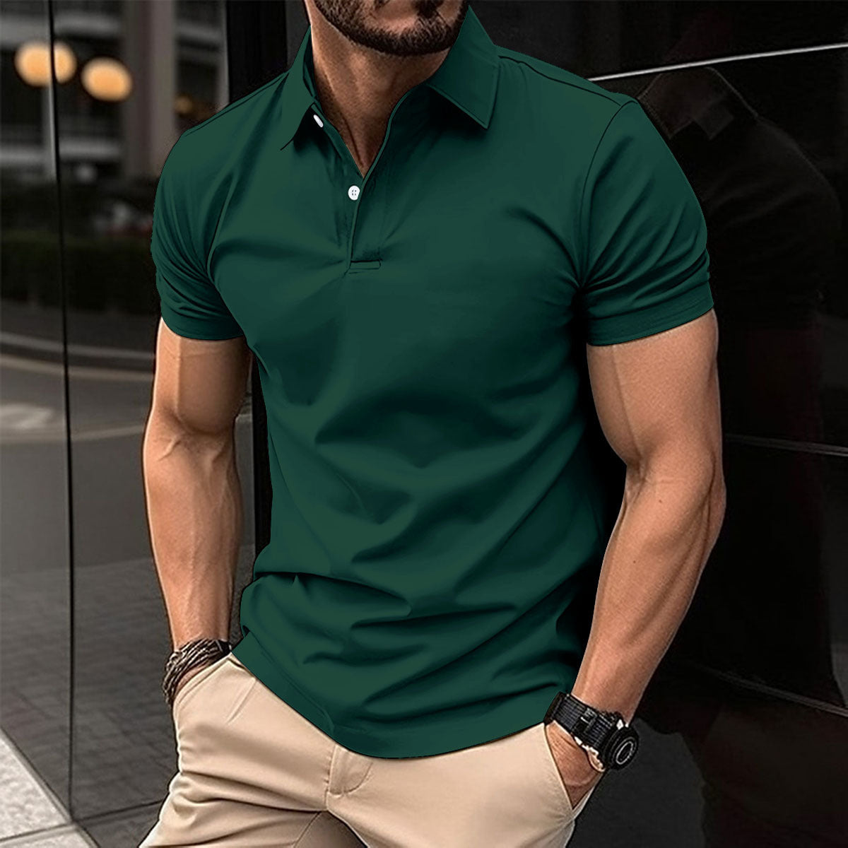 Demure™ Poloshirt met korte mouwen