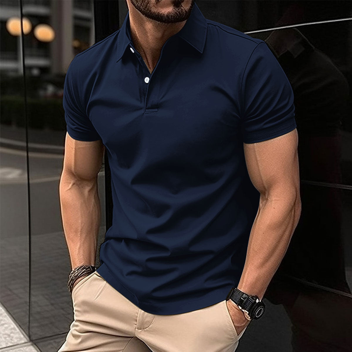 Demure™ Poloshirt met korte mouwen