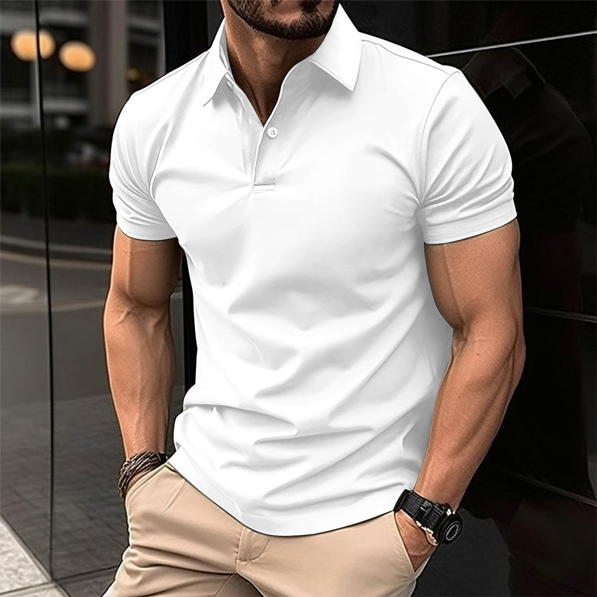 Demure™ Poloshirt met korte mouwen